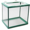 Still Awake, Aquarium Fish Breeder Box, Isolation Hatching Juvenile Spawning Incubator, Water Net Hatcher, Nylon Mesh Fry Hatchery Box Separation Net（Green S）