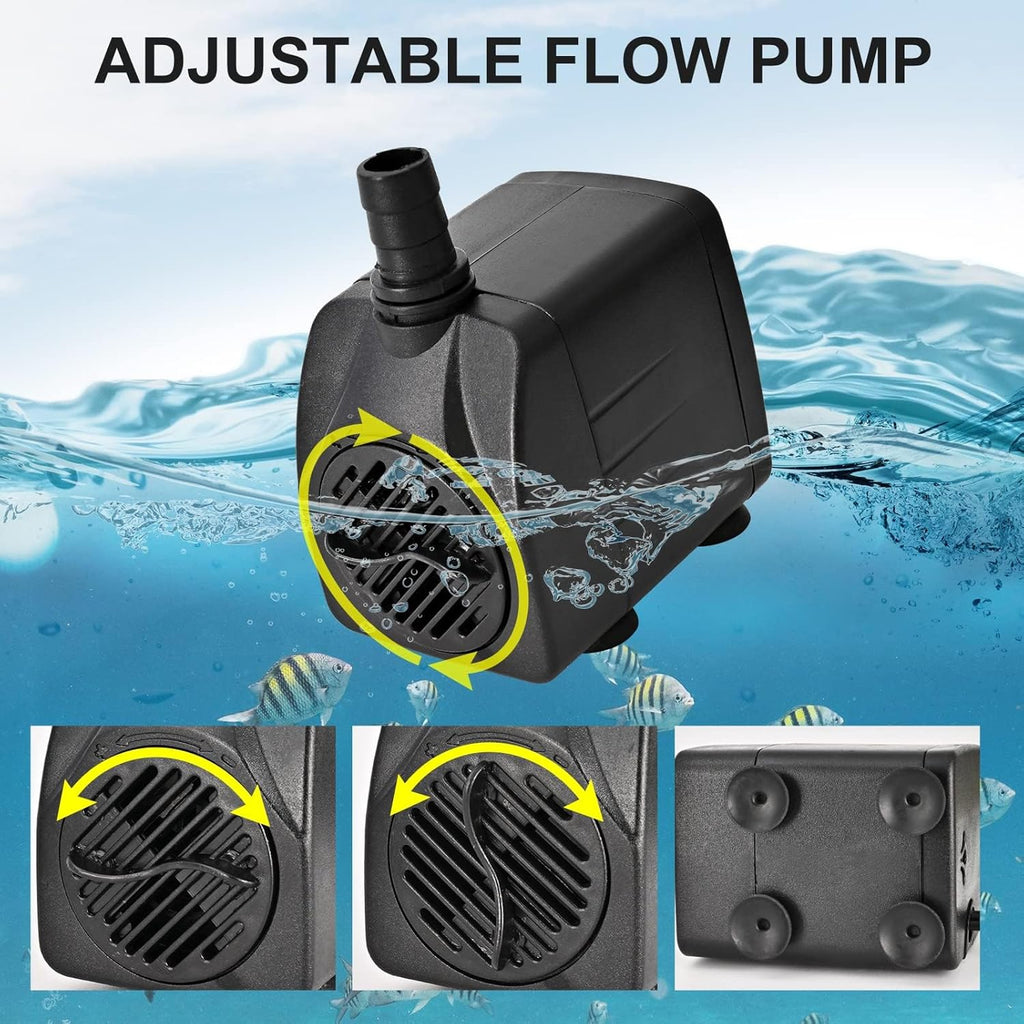Aquarium Chiller 79 Gal, 1/3 HP Fish Tank Water Chiller 300L Hydroponics Cooler with Quiet Design Refrigeration Compressor and 3M Pipe for Saltwater Freshwater Fish Coral Shrimp Jellyfish Water Weeds