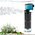 Internal Aquarium Filter, Upgraded 50-150 Gallon Fish Tank Filters, 450GPH Submersible Whisper Pump for Large Turtle Tank with Debris Tray, Check Valve