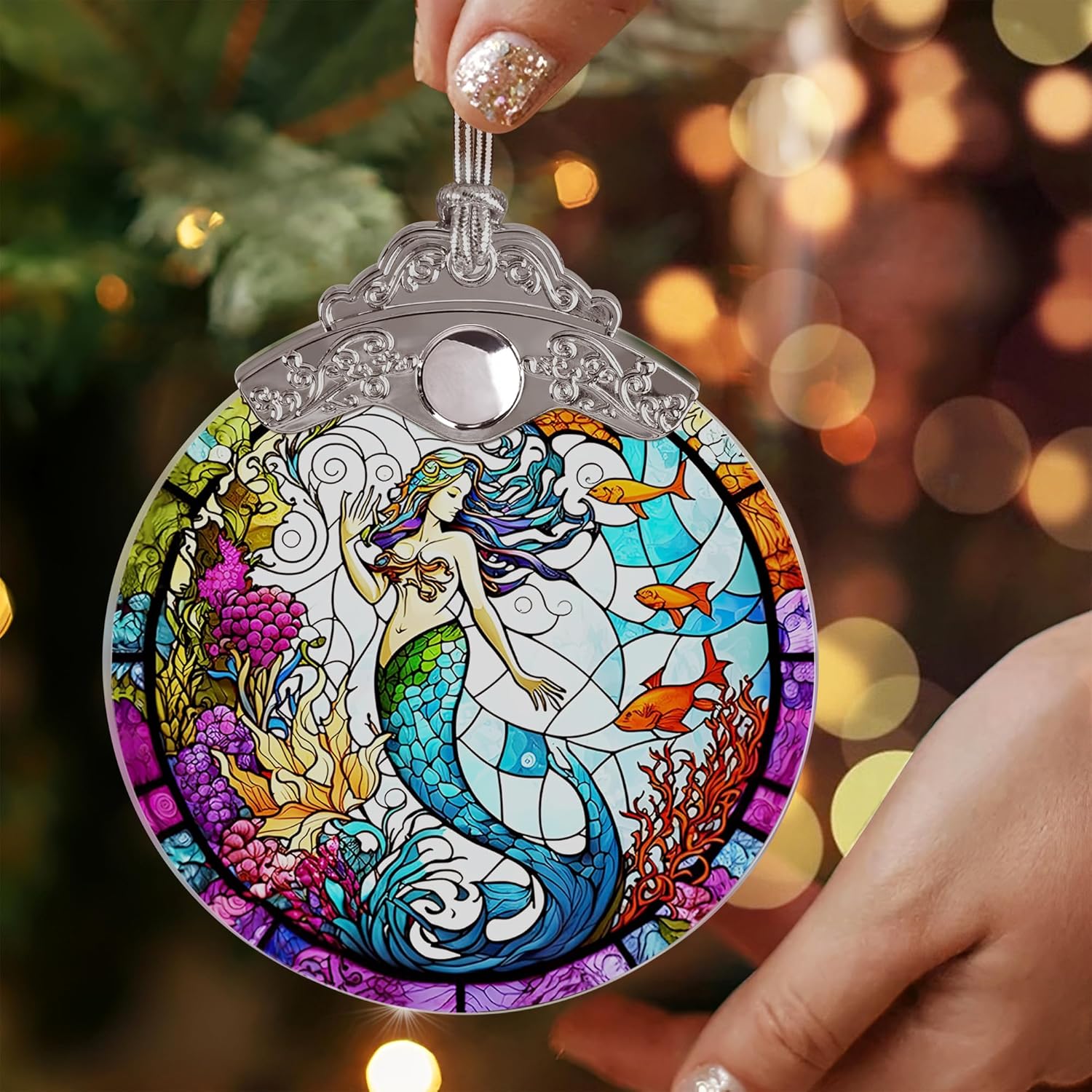 Beautiful Mermaid Ornament - Christmas Keepsake & Stocking Stuffer - Gift for Girls