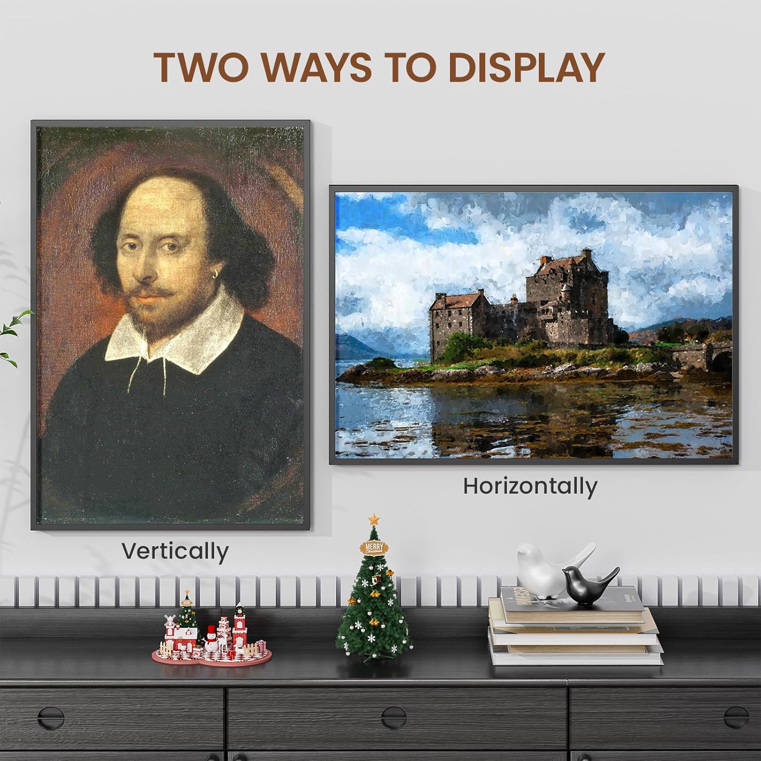 Heimlove 15x22 Metal Picture Frame,Black Aluminum Photo Frames-Real Tempered Glass,Wall Gallery Poster Puzzles Artwork frame Mounting Horizontally or Vertically Decor for Wall-1Pack