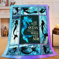 Mermaid Blanket Mermaid Throw Blanket Flannel Stuff Merch Cozy Decor Fleece Plush Fuzzy Warm Soft Lightweight Bedding Gifts for Girls Women Men Boy Couch Sofa 80"X60"