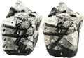 Amazing Gemstone Black Rutilated Quartz Raw Crystals and Healing Stones, Natural Rocks for Tumbling - DIY Raw Stones and Crystals, 2 Pieces