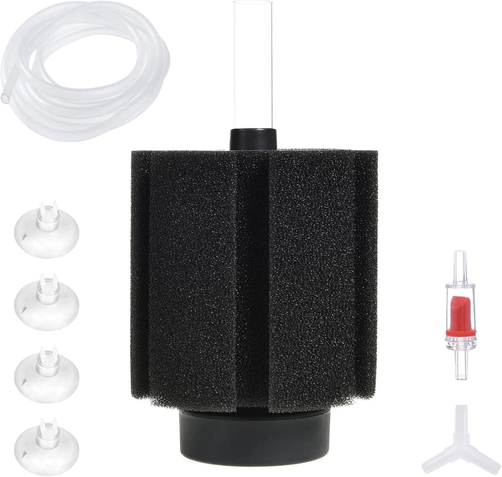 ALEGI Aquarium Bio Sponge Filter with Ceramic Media for Clear and Quiet Aquariums for Betta Fry Shrimp Tiny Fish Tank (40-75 Gallon 1 Pack)