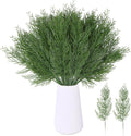 50 PCS Artificial Pine Branches Christmas Faux Pine Greenery Stems Fake Cedar Pine Needles Picks for Christmas Tree Wreath Garland DIY Crafts Holiday Home Decoration