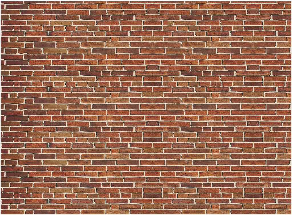 VitalCozy 10 x 8 ft Christmas Brick Wall Backdrop for Photography Polyester Fabric Brick Backdrop Photo Studio Props Banner for Graduation Newborn Birthday Party (Dark Red)