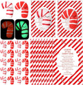 Wettarn 30 Sets Emotional Luminous Candy Cane Stress Ball Gifts Bulk Office Christmas Appreciation Gift Cute Candy Cane Squeeze Mini Stress Relief Ball Inspirational Cards for Coworker Staff Teacher