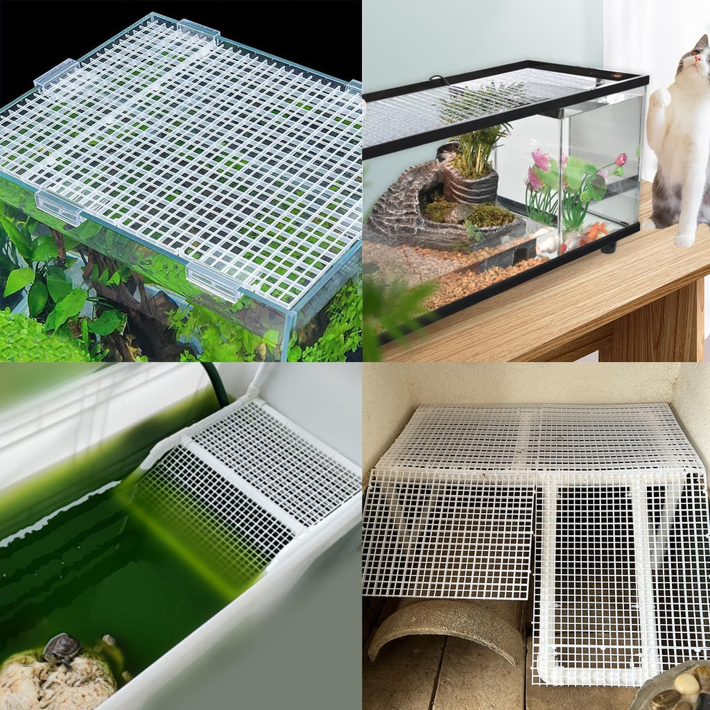 Aquarium Divider, Plastic Egg Crate Divider, Fish Tank Filter Bottom Tray Grid, Isolation Board Partition Net Pane Separator