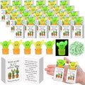 Wettarn 60 Sets Employee Appreciation Gifts Cactus Stress Balls Bulk with Gift Boxes Thank You Party Favors for Employee Coworker Staff Office Positive Relief Toys Desk Decor, Luminous