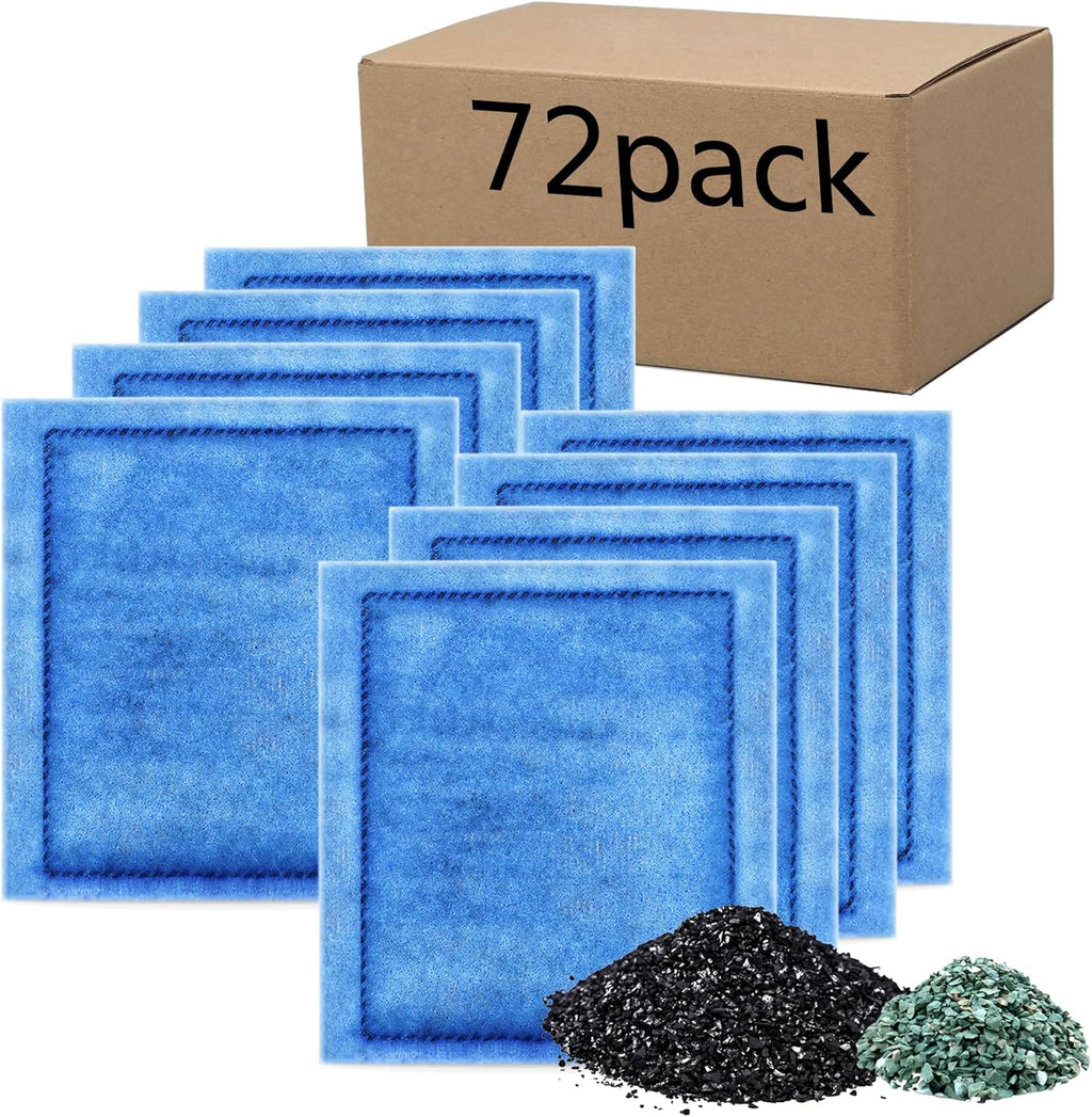 Aquarium 72 Pack Rite-Size C Filter Cartridges with Zeolite, Compatible with Penguin PRO Power Filters 275/375, Power Filters 200/350
