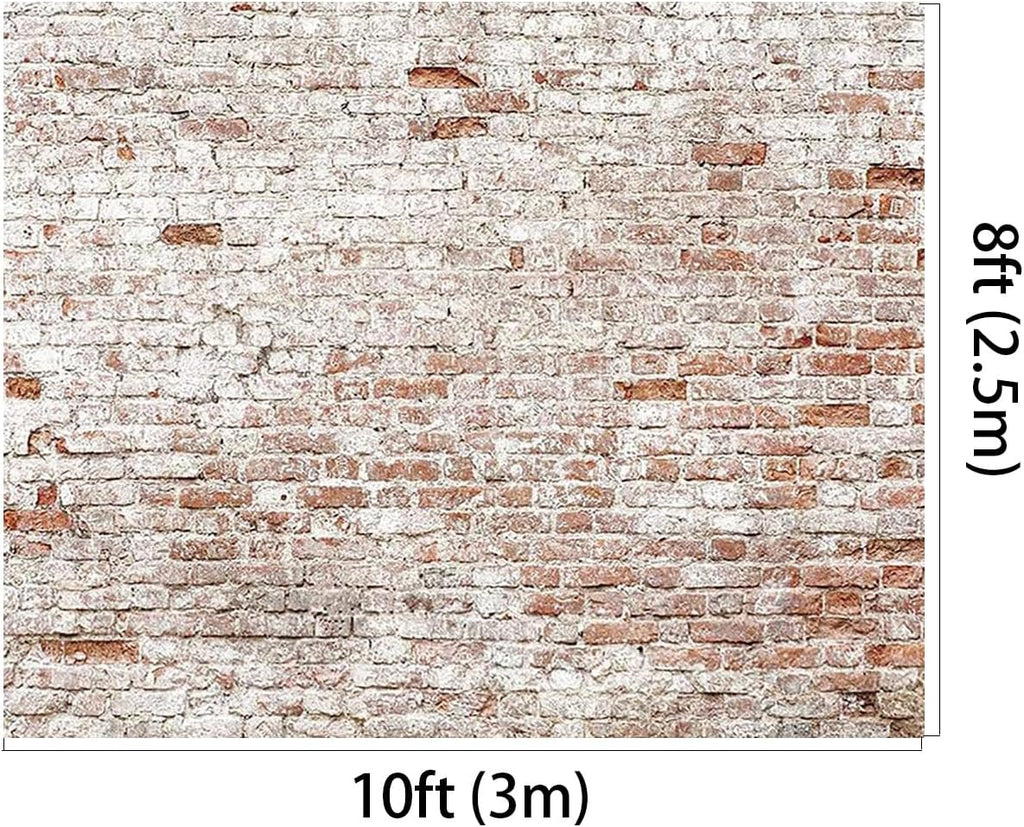 Kate 10x8ft Microfiber Rustic Brick Wall Backdrops for Photoshoot Adults Kids Boys Portrait Background House Decoration Props Backdrop