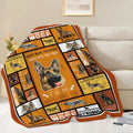 German Shepherd Throw Blanket German Shepherd Puppy Stuff Gifts for Dog Lover Kids Girls Boys Adults Women Men Soft Cozy Warm Plush Fluffy Fuzzy Fleece Blanket Decor 50''X60''