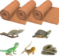 ZeeDix 3 Rolls Reptile Carpet, 24 x 48 inches Natural Coconut Fiber Liner Mat Flooring Accessories for Reptile Tank - Bearded Dragon Tortoise Lizard Turtle Snake Leopard Gecko Substrate Bedding