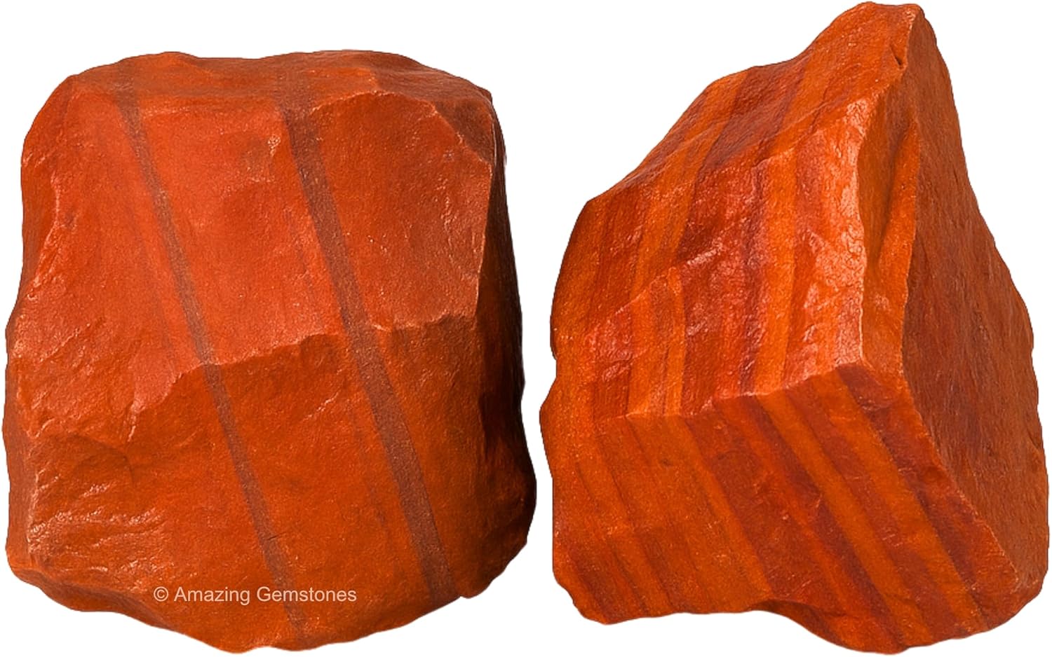 Amazing Gemstone Red Jasper Raw Crystals and Healing Stones, Natural Rocks for Tumbling and DIY Raw Stones and Crystals (5 Pieces)