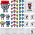 Gejoy 150 Pcs You Rock Gifts Set Include 50 Mini Rubber Rock 50 Motivational Card 50 Package Bag Positive Inspirational Gifts for Being Awesome Employee Coworker Staff Teacher Team Friends