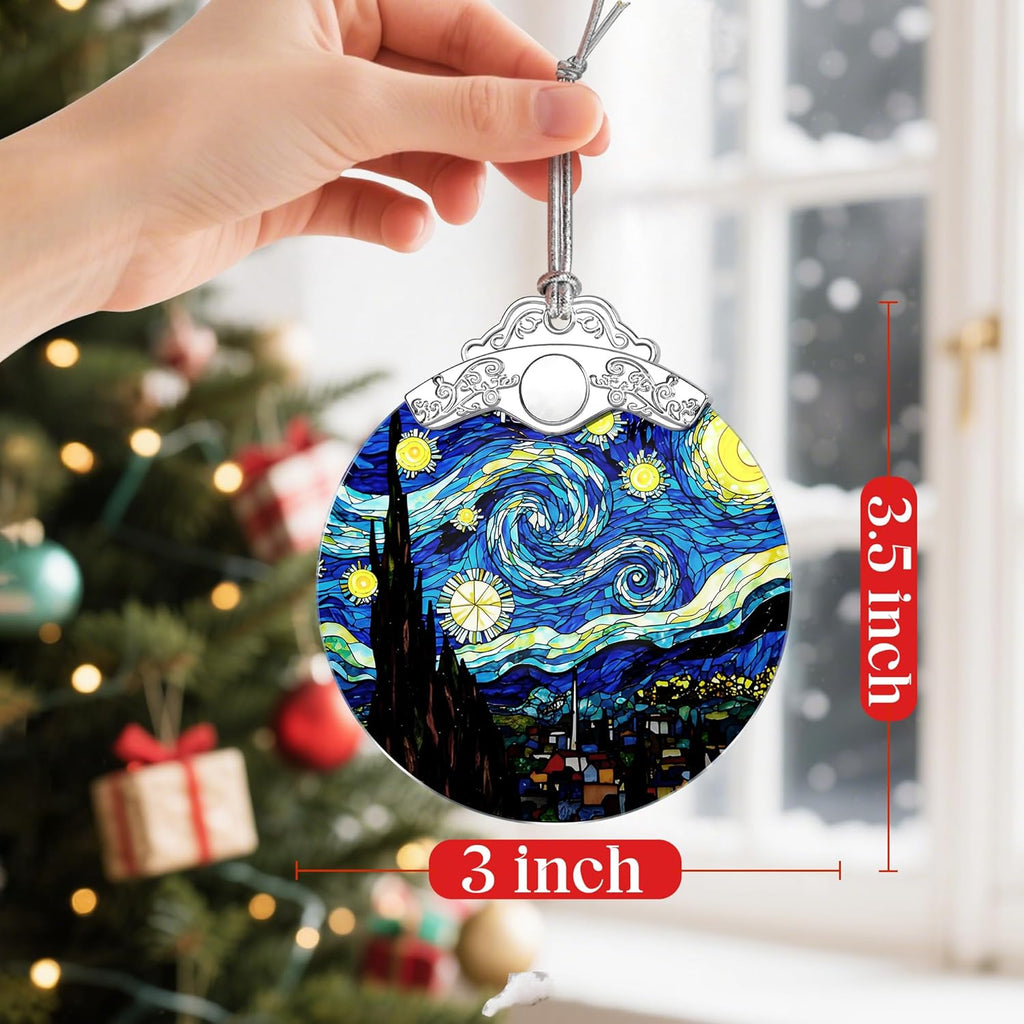 Van Gogh Starry Night Christmas Ornaments: Christmas Tree Ornaments, Holiday Decor Gift, Stocking Stuffers, Gift Ideas, Xmas Gifts & Gifts for Art Lover