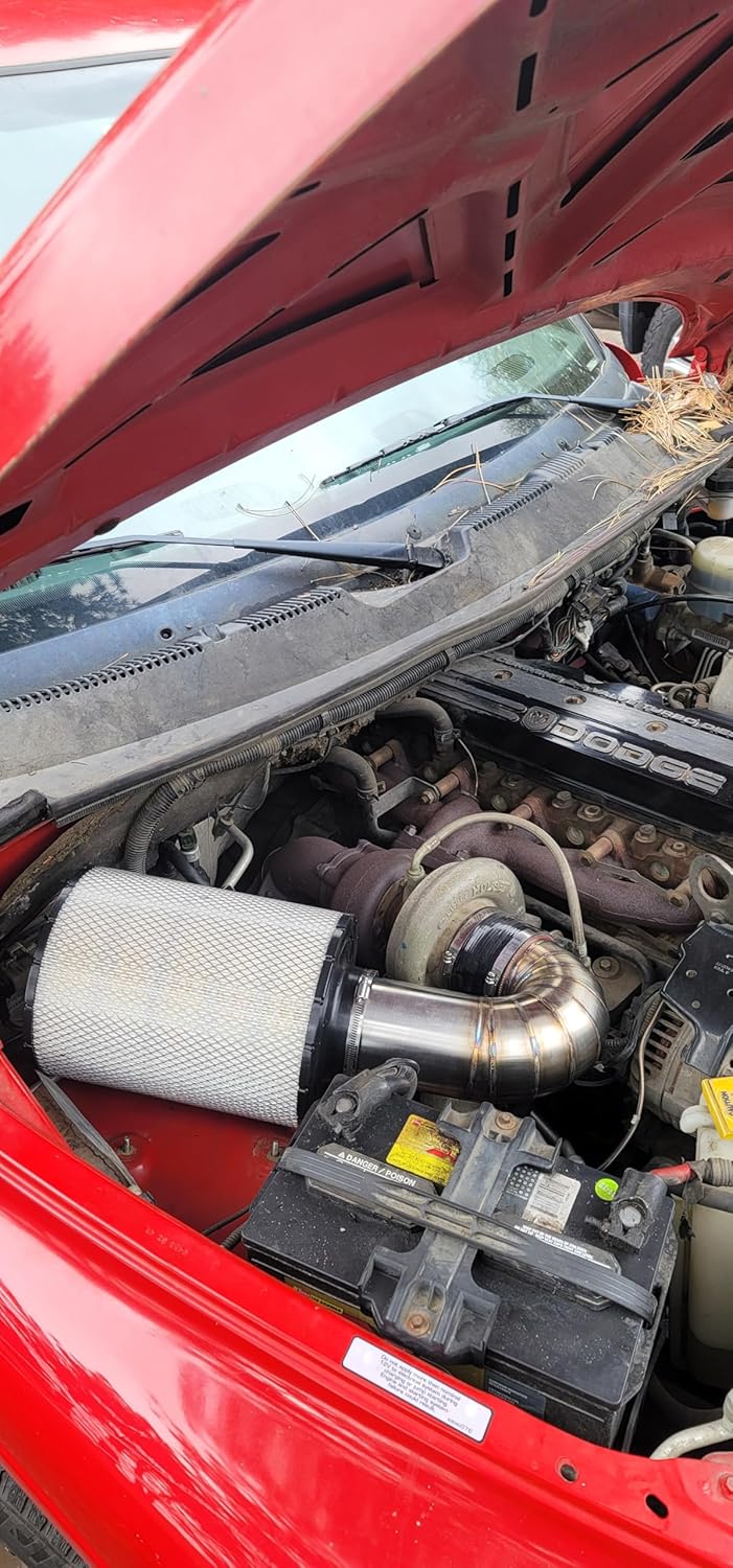 Generic Cold air intake for 5.9L 12/24V Cummins Engines in 1994-2002 Ram 2500/3500 pickups, 00012