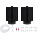 ALEGI Aquarium Bio Sponge Filter with Ceramic Media for Clear and Quiet Aquariums for Betta Fry Shrimp Tiny Fish Tank (10-40 Gallon 2 Pack)