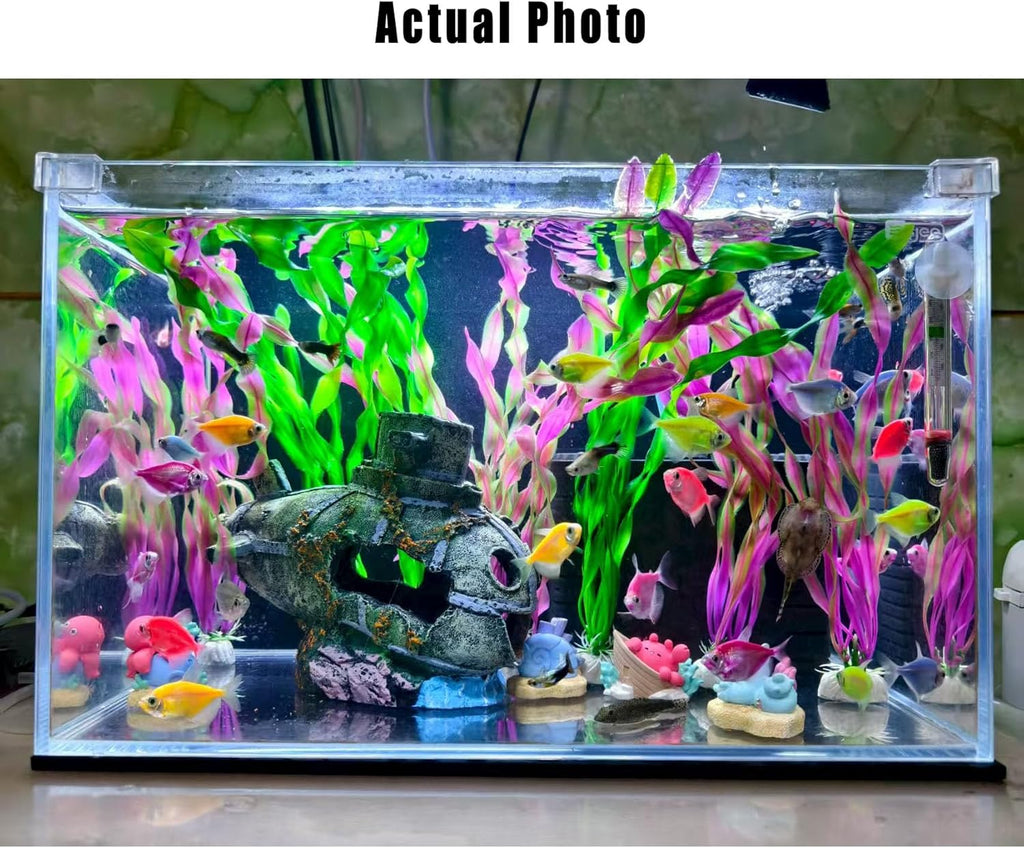 8.2 inch Submarine Realistic Shipwreck Decor for Aquarium - Resin Sunken Ship Ornament with Fish Hideouts, Fish Tank Accessories, Aquarium Ornaments, Fish Tank shipwrecks Submarine