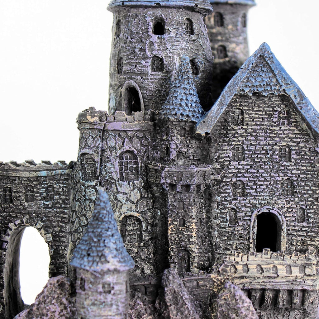Penn-Plax Age-of-Magic Wizard’s Castle Aquarium Decoration – Safe for Freshwater and Saltwater Fish Tanks – Extra Large – Part B