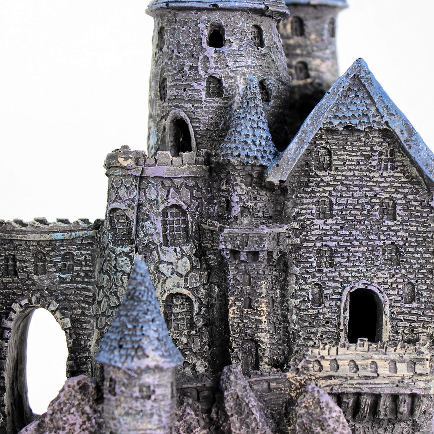 Penn-Plax Age-of-Magic Wizard’s Castle Aquarium Decoration – Safe for Freshwater and Saltwater Fish Tanks – Extra Large – Part B