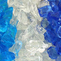 Light Blue, Sky Blue, Clear Fire Pit Glass - Fire Glass for Fire Pit - Firepit Glass Rock - Glass Stones - Fire Pit Glass Rocks - Gas & Propane Fire Pit & Fireplace Glass (20 Pound, Ocean)
