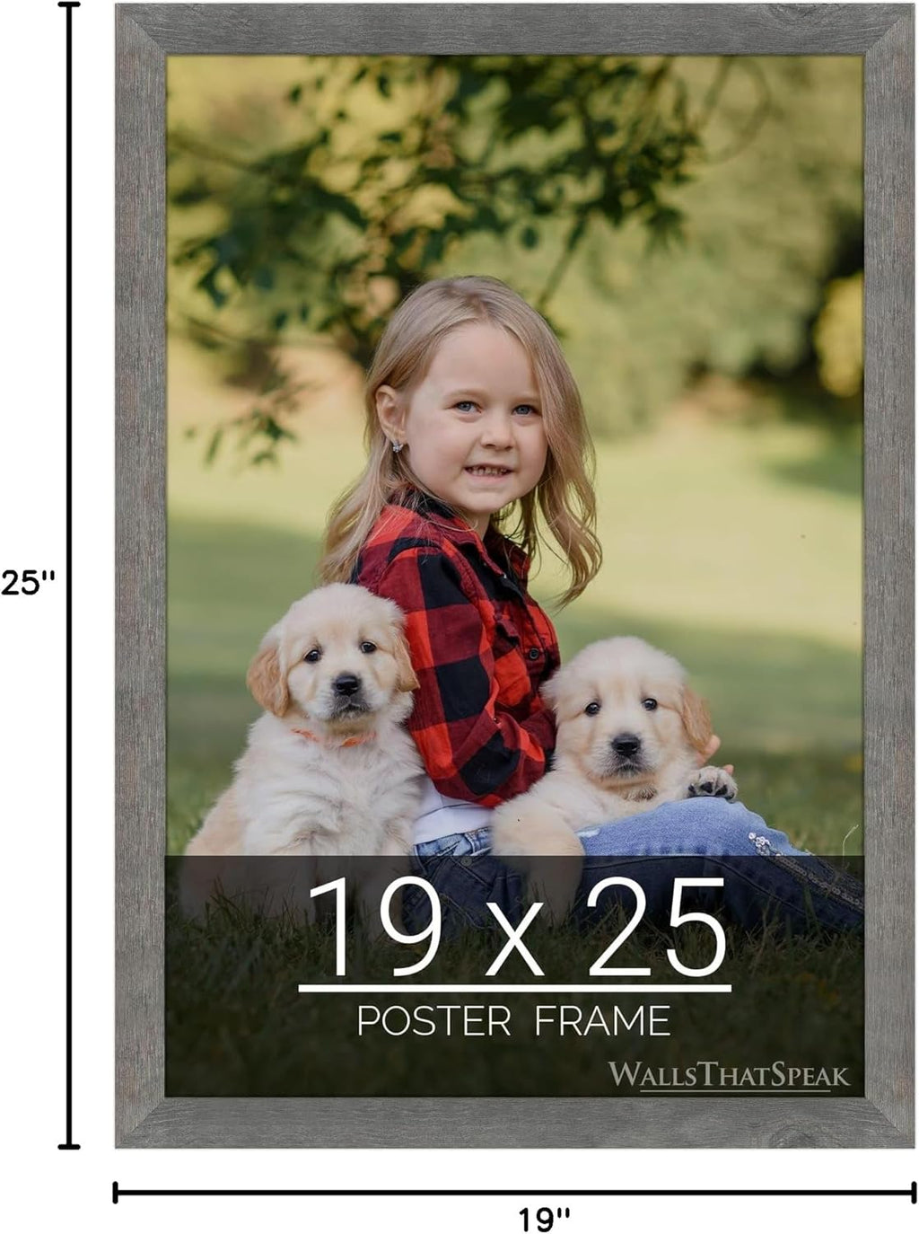 wallsthatspeak 19x25 American Barn Picture Frame for Puzzles Posters Photos or Artwork