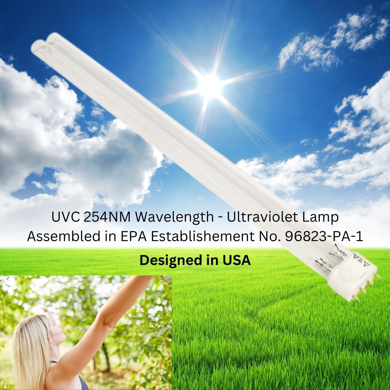 LSE Lighting 36W UV Bulb – Compatible with Coralife Turbo-Twist 12X – 36 Watt UV-C Replacement Lamp – Aquarium Light - Designed in USA