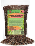 Gardenera Organic Microgreens Premium Potting Mix: Superior Nutrient Retention and Plant Vitality - 5 Quart