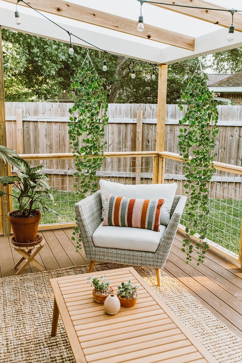Hollyone Artificial Hanging Plants 6FT Fake Ivy Vine Faux Ivy Leaves Hanging Plant Greenery for Wall House Room Patio Indoor Outdoor Home Shelf Office Wedding Decor