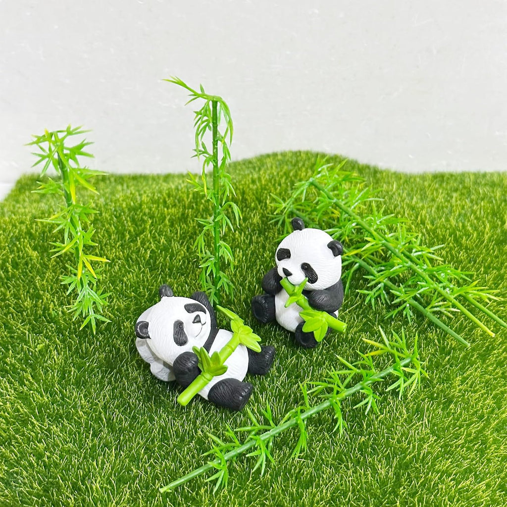 Woohome Model Miniature Bamboo Trees, Green Plastic Bamboo Trees for Building Model, Home Miniature Landscape Landform Diorama Project, 50 PCS, 3.94’’