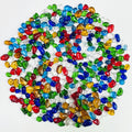 Glass Stones, 0.85LB/385g Mixed Color Aquarium Gravel Rocks, Rainbow Pebbles for Fish Tank, Sea Glass for Vase Filler Craft