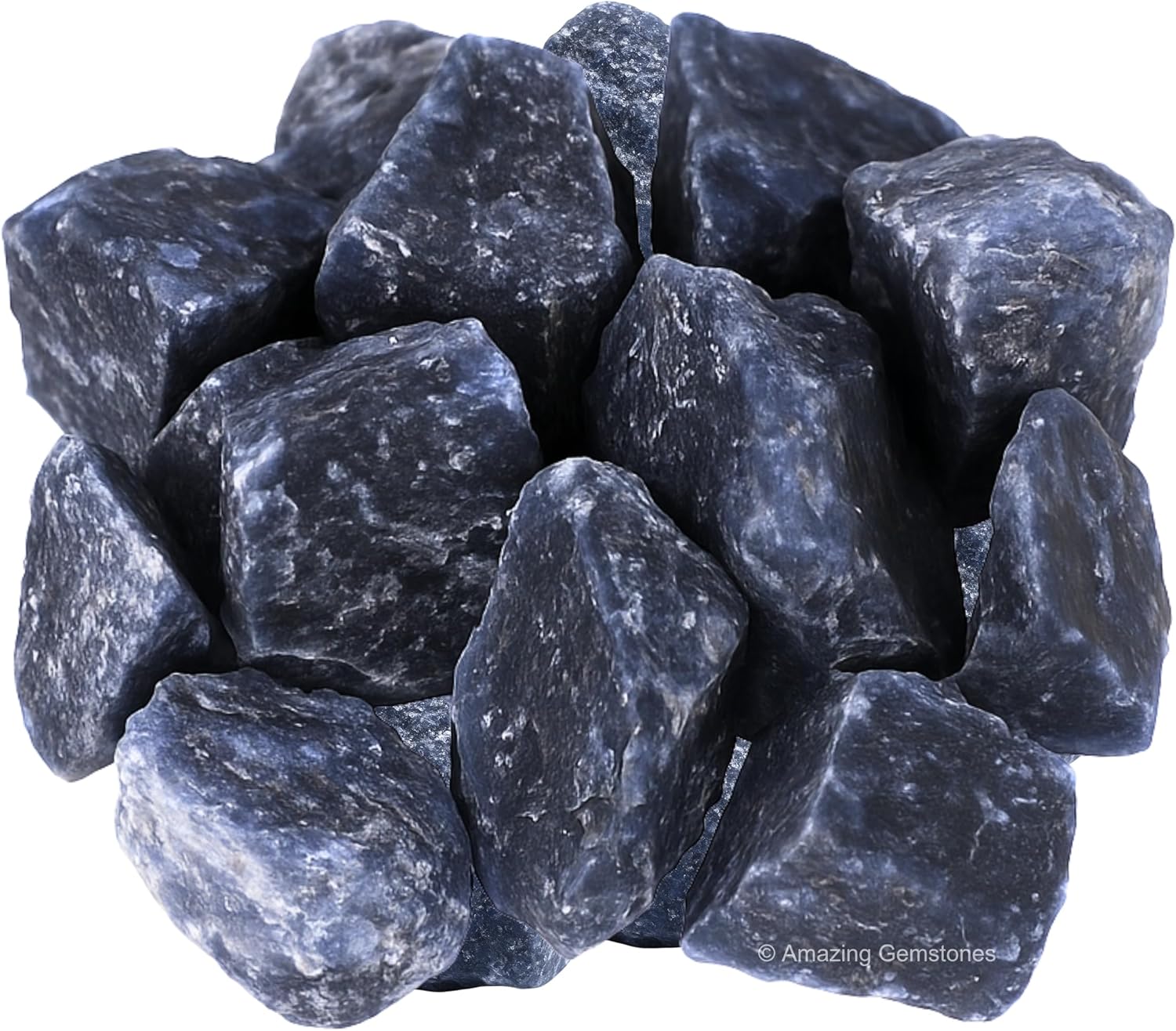 Amazing Gemstone Blue Aventurine Raw Crystals and Healing Stones, Natural Rocks for Tumbling - DIY Raw Stones and Crystals, 2 Pieces