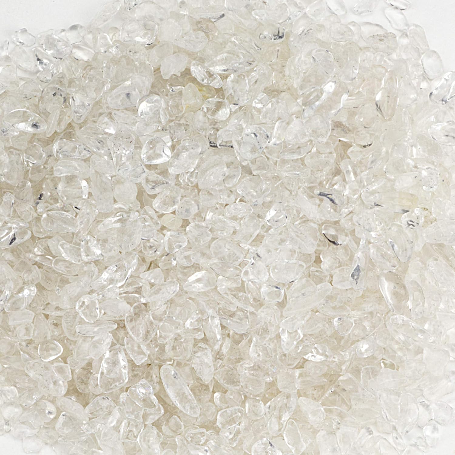 Cherry Tree Collection 1/2 Pound Polished Tumbled Gemstone Chips, Pebbles, Crystal Chips Bulk for Jewelry Making, Healing, Plants, Succulents, Aquariums, Decoration, Chakra (Quartz)