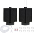 ALEGI Aquarium Bio Sponge Filter with Ceramic Media for Clear and Quiet Aquariums for Betta Fry Shrimp Tiny Fish Tank (40-75 Gallon 2 Pack)