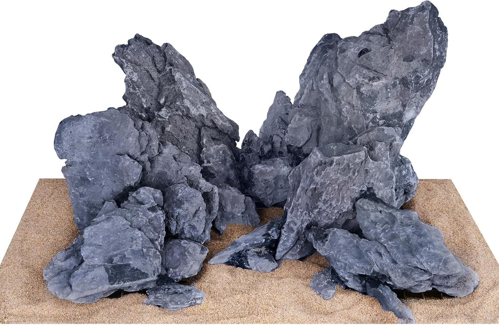 13.2LB Seiryu Rock Stone for Aquascaping,4-6 inch Natural Aquarium Landscape Stones for Aquariums,Fish Tank Decor Rocks for Landscaping, Paludariums & Micro Landscapes
