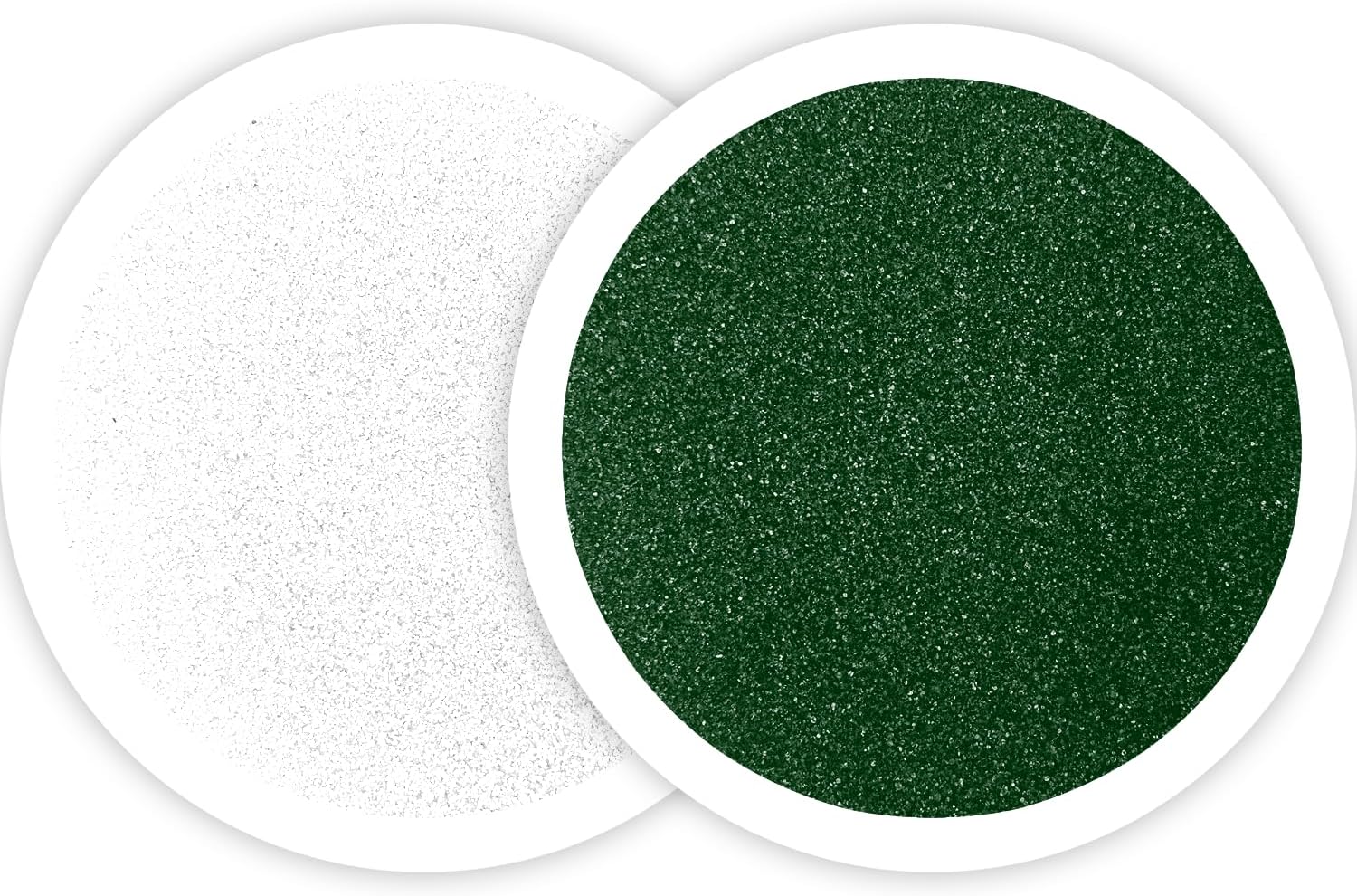 Sandsational Sparkle Hunter Green Unity Sand 2 Pack, 1 LB (16 oz) of Each Color, Colored Sand for Weddings, Vase Filler, Home Décor, Crafts, Terrariums, and More