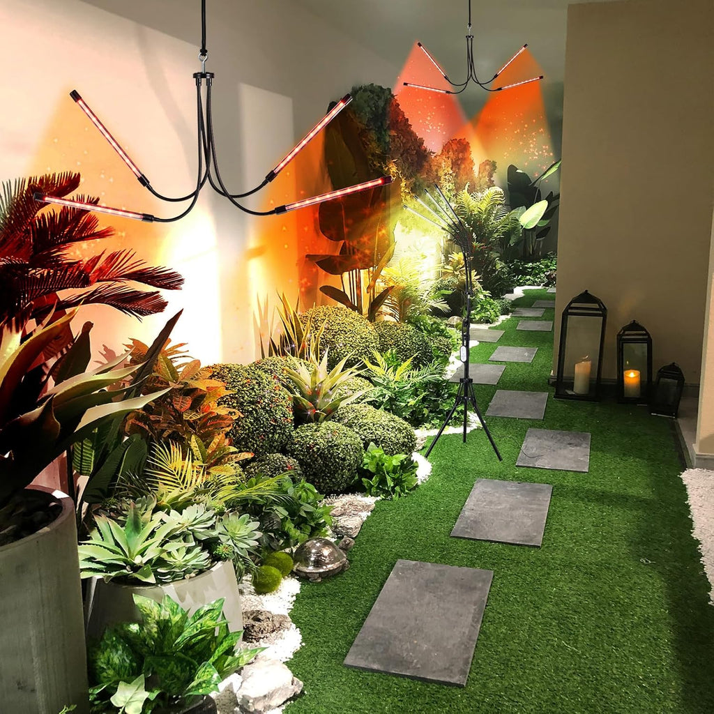 LED Grow Lights for Indoor Plants,LED Plant Grow Light with Stand,Led Full Spectrum,10 Dimmable Levels,3 Modes Timing,Tripod Adjustable 15-72 inch.