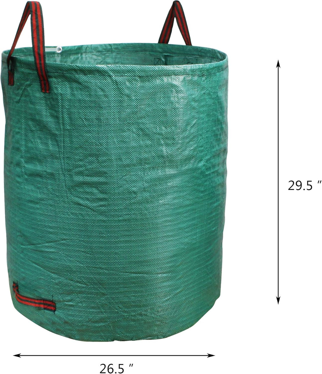 PHYEX 5-Pack 72 Gallons Garden Bag Heavy Duty Gardening Bags, Lawn Pool Garden Leaf Waste Rubbish Plants Grass Bag (5 X 72Gallons)