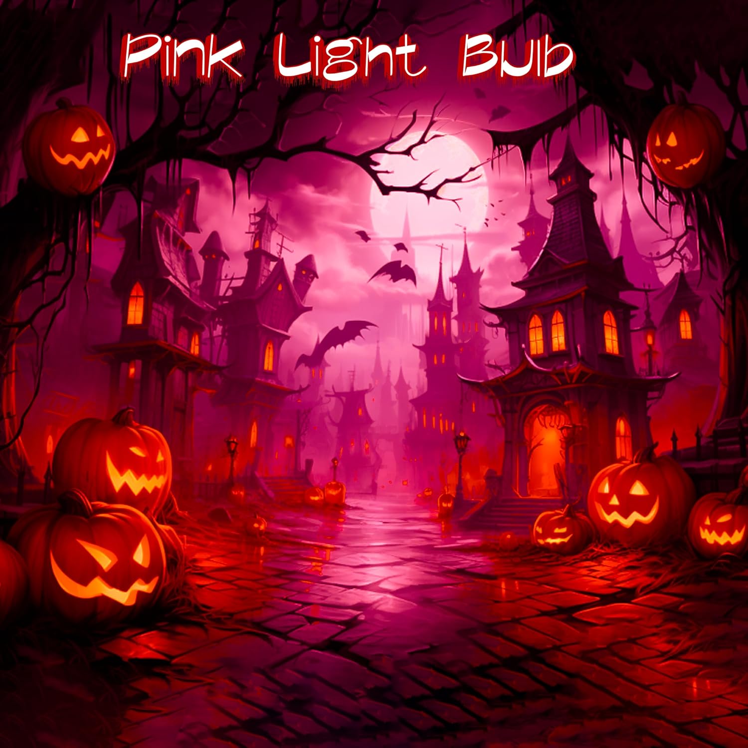 4 Pack 3.2 Inch T10 Pink Light Bulb, E26 Base Edison Bulbs Dimmable, AC 120V 60 Watt Equivalent Clear Glass Filament Bulb, Halloween Christmas Party Bar Colored Light Bulbs, UL Listed