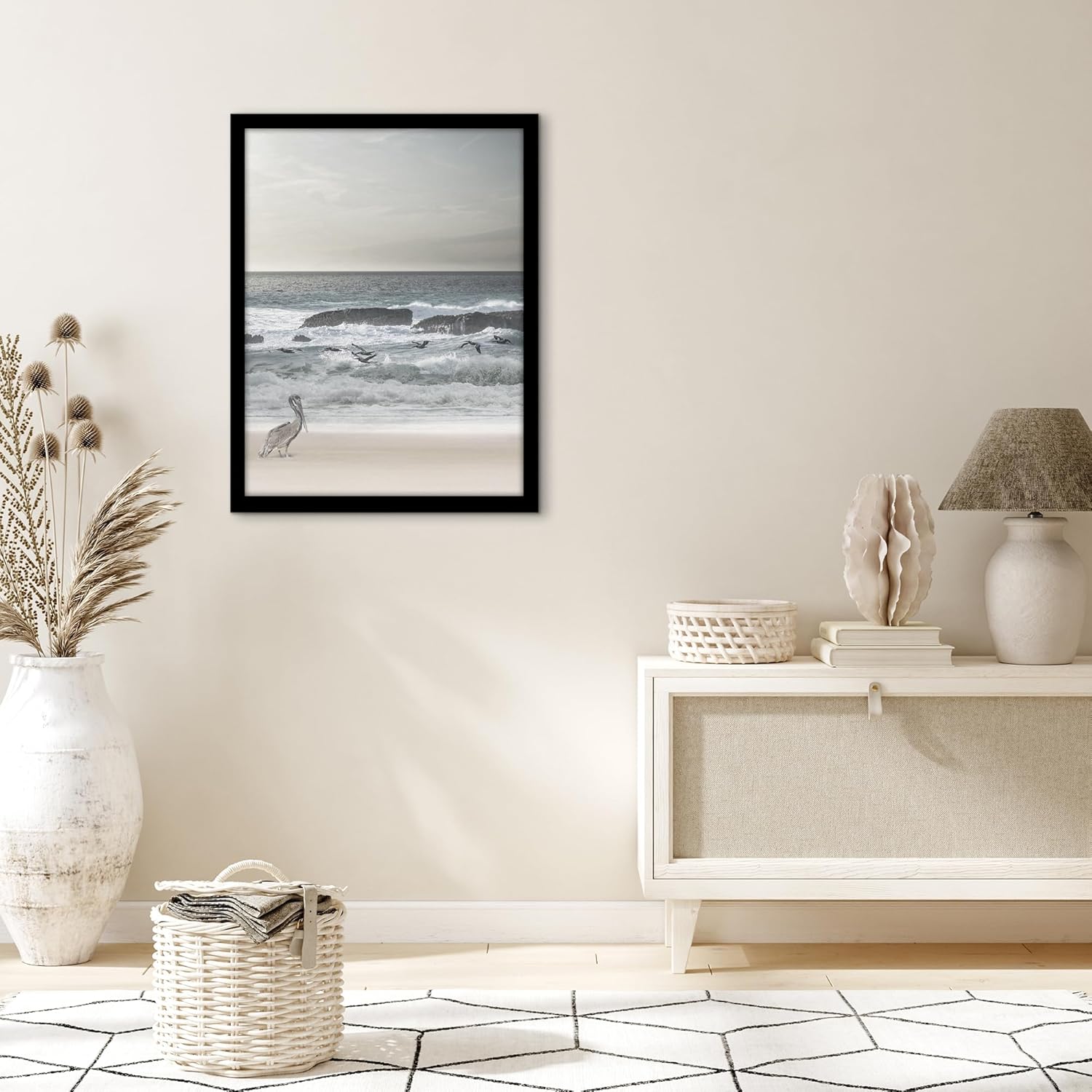 Americanflat 19x25 Poster Frame with Polished Plexiglass - Black Picture Frame - Wide Photo Frames Made of Engineered Wood for Vertical or Horizontal Wall Display - Epic Collection - Black
