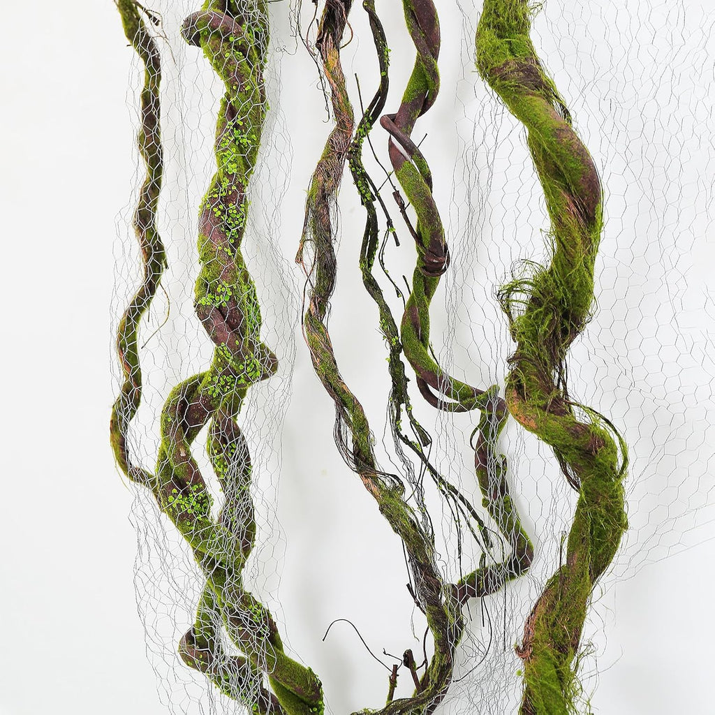 74.8" Big EVA Foam Soft Artificial Tree Branches Thick Trunk Twig Fake Vines Liana Rattan Garland For Wall Hanging Backdrop Wedding Home Hotel Garden X'mas Christmas Thanksgiving Decoration
