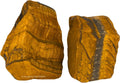 Amazing Gemstone 2 Pieces Tiger Eye Raw Crystals and Healing Stones, Natural Rocks for Tumbling and DIY Raw Stones and Crystals
