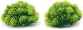 BEGONDIS 2Pcs Aquarium Decorations Fish Tank Artificial Green Water Plants Made of Soft Plastic