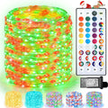 Lovelite 200 LED Christmas Fairy Lights Color Changing, 66 FT 35 Colors String Lights with Remote, Red Green LED Lights for Bedroom Christmas Tree Holiday Wedding Party Indoor Outdoor Decor
