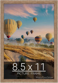 wallsthatspeak 8.5x11 Brown Barnwood Picture Frame for Puzzles Posters Photos or Artwork