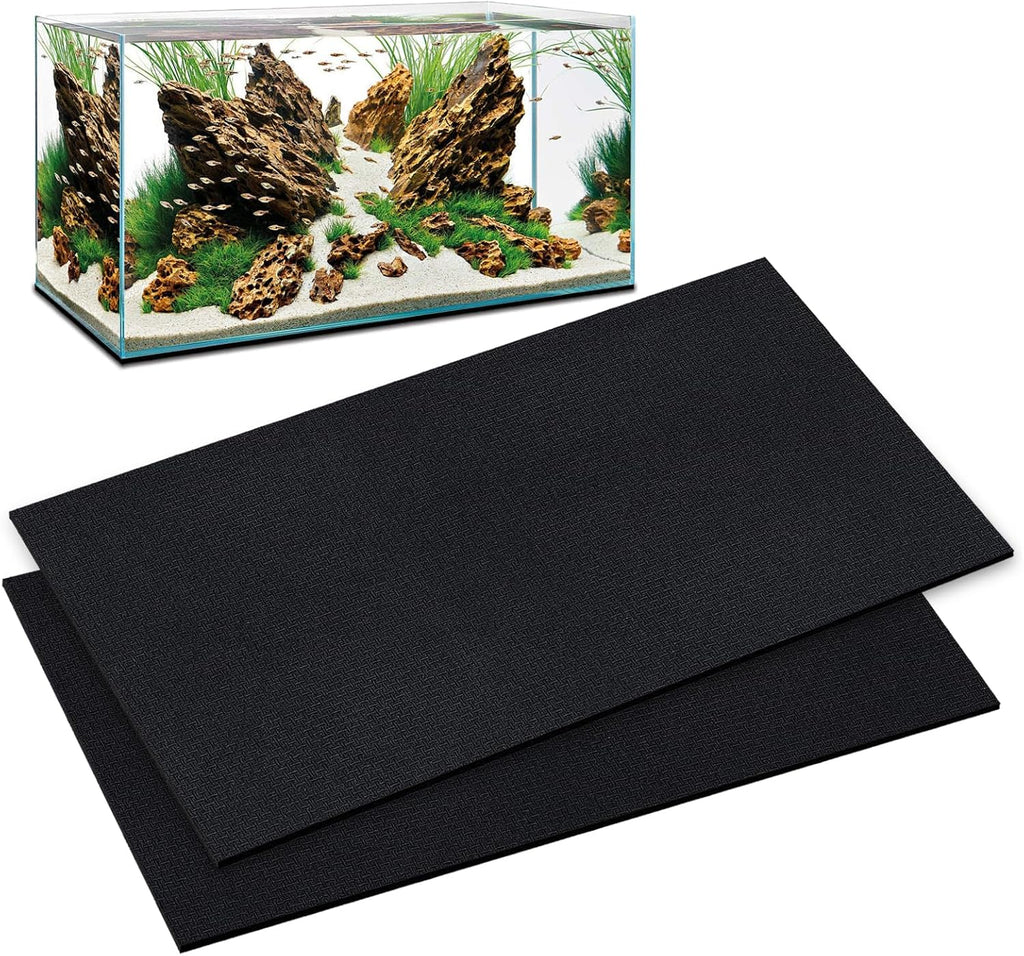 48x24 Inch Aquarium Leveling Mat - Neoprene Non-Slip Shockproof Fish Tank Pad, 0.2" Thick Waterproof Tank Base Cushion for Uneven Surfaces, Cut-to-Size Floor & Desktop Protector