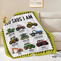 Tractor Throw Blanket Farm Tractor Stuff Gifts for Kids Girls Boys Adults Women Man Soft Cozy Warm Plush Fluffy Fuzzy Fleece Blanket Decor 50''X60''
