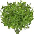 Artificial Fern Mint Leaves Stems Mix Plants 5pcs Realistic UV Resistant Fake Greenery Plants and Branches for Decor Home Indoor Outdoor Garden