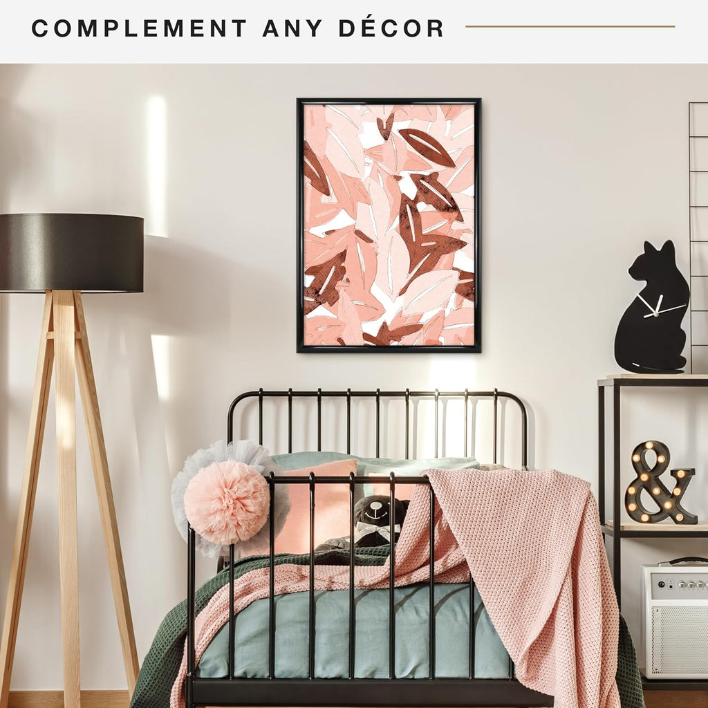 MCS Trendsetter 19.75x27.5 Poster Frame Black High-Gloss, Vertical & Horizontal Wall Hanging Large Picture Frame for Photos, Posters & Art Prints (1-Pack)